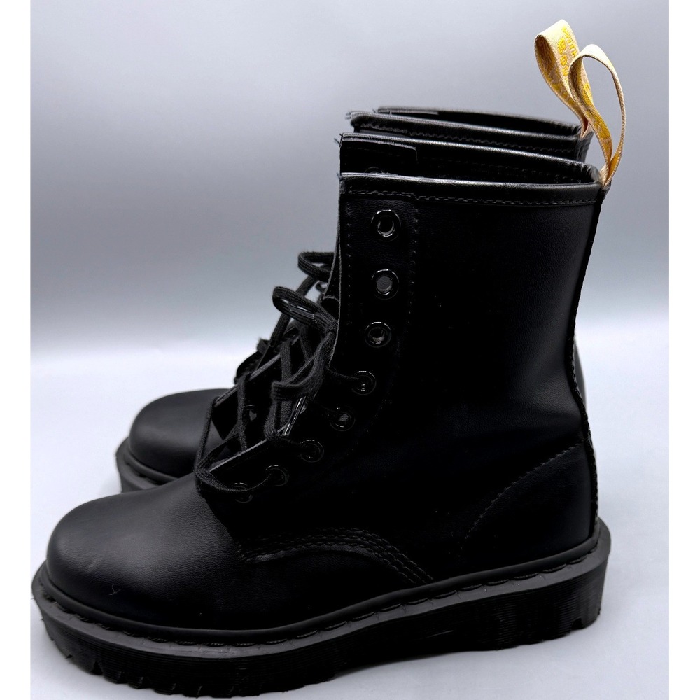 Dr. Martens Vegan Jadon II Mono Black Platform Boots 27032 Womens 7 Mens 6